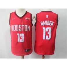 Houston Rockets #13 James Harden Red 2018-19 Earned Edition Nike Swingman Jersey