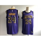 Los Angeles Lakers #24 Kobe Bryant Purple 2018-19 City Edition Nike Swingman Jersey