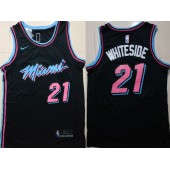 Miami Heat #21 Hassan Whiteside Black 2018-19 City Edition Nike Swingman Jersey