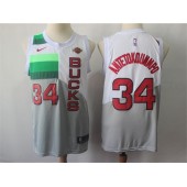 Milwaukee Bucks #34 Giannis Antetokounmpo White 2018-19 Earned Edition Nike Swingman Jersey