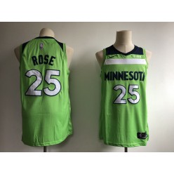 Minnesota Timberwolves #25 Derrick Rose Green Nike Swingman Jersey