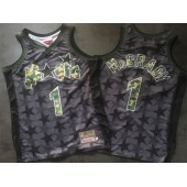 Orlando Magic #1 Tracy McGrady Black Camo Hardwood Classics Jersey