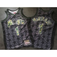 Orlando Magic #1 Tracy McGrady Black Camo Hardwood Classics Jersey
