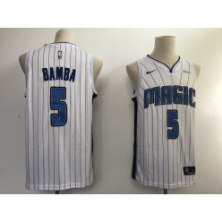 Orlando Magic #5 Mohamed Bamba White Nike Swingman Jersey