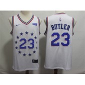 Philadelphia 76ers #23 Jimmy Butler White 2018-19 Earned Edition Nike Swingman Jersey