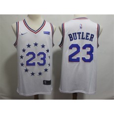 Philadelphia 76ers #23 Jimmy Butler White 2018-19 Earned Edition Nike Swingman Jersey