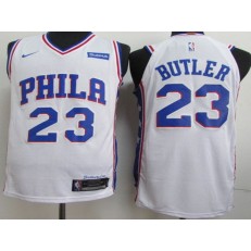 Philadelphia 76ers #23 Jimmy Butler White Nike Authentic Jersey