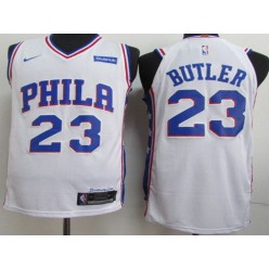Philadelphia 76ers #23 Jimmy Butler White Nike Authentic Jersey