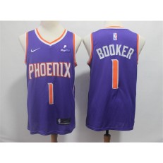 Phoenix Suns #1 Devin Booker Purple Nike Swingman Jersey