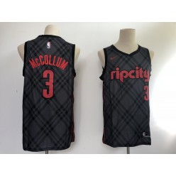Portland Trail Blazers #3 C.J. McCollum Black City Edition Nike Swingman Jersey