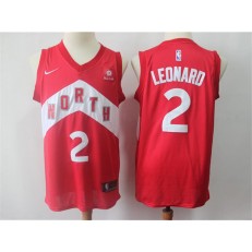 Toronto Raptors #2 Kawhi Leonard Red 2018-19 Earned Edition Nike Swingman Jersey