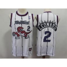 Toronto Raptors #2 Kawhi Leonard White Hardwood Classics Jersey