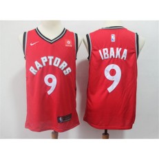 Toronto Raptors #9 Serge Ibaka Red Nike Swingman Jersey
