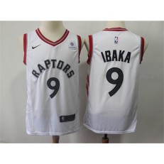 Toronto Raptors #9 Serge Ibaka White Nike Swingman Jersey