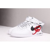 NIKE AIR FORCE 1 MID 07 LV8 NBA PACK WHITE RED MOUTH 823511-103