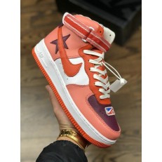RICCARDO TISCI X NIKELAB AIR FORCE 1 HI SUNBLUSH BORDEAUX TEAM ORANGE AQ3366-601