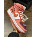 RICCARDO TISCI X NIKELAB AIR FORCE 1 HI SUNBLUSH BORDEAUX TEAM ORANGE AQ3366-601