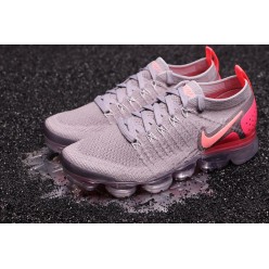 NIKE WMNS AIR VAPORMAX FLYKNIT 2 ATMOSPHERE GREY CRIMSON PULSE 942843-005
