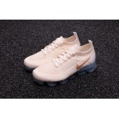 NIKE WMNS AIR VAPORMAX FLYKNIT 2 LIGHT CREAM WHITE METALLIC GOLD 942843-201