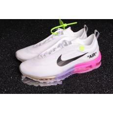 OFF-WHITE X NIKE AIR MAX 97 OG WHITE ROSE BLACK AJ4585-600