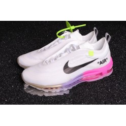 OFF-WHITE X NIKE AIR MAX 97 OG WHITE ROSE BLACK AJ4585-600