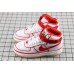 NIKE AIR FORCE 1 HI PRM 07 LV8 WHITE RED 806403-101