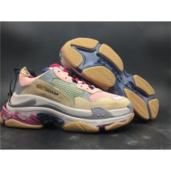 BALENCIAGA 17FW TRIPLE S YELLOW PINK PEACH GREEN 490672 W09G5 1036