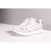 MADNESS X ADIDAS ULTRA BOOST BLOOD SPLATTER WHITE ORANGE EF0143