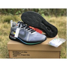 OFF-WHITE X NIKE ZOOM FLY SP WHITE BLACK GREY AJ4588-010