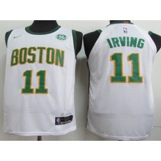 Boston Celtics #11 Kyrie Irving White 2018-19 City Edition Nike Authentic Jersey