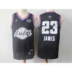 Los Angeles Lakers #23 Lebron James Black 2019 NBA All-Star Game Jordan Brand Swingman Jersey