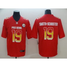 Pittsburgh Steelers #19 JuJu Smith-Schuster Red Nike AFC 2019 Pro Bowl Game Jersey