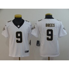 Youth Nike New Orleans Saints #9 Drew Brees White Vapor Untouchable Limited Jersey