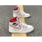 AIR JORDAN 1 RETRO HI GS SAIL UNIVERSITY RED 555088-160