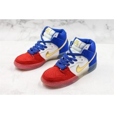 NIKE SB DUNK HI CHALLENGE RED GAME ROYAL WHITE 313171-674