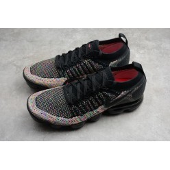 NIKE AIR VAPORMAX FLYKNIT 2 BLACK SILVER MULTI-COLOR 942842-015