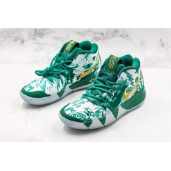 NIKE KYRIE 4 WHITE GREEN YELLOW 943806-300