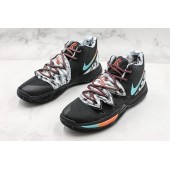 NIKE KYRIE 5 BLACK BLUE ORANGE GREY AO2919-910
