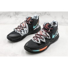 NIKE KYRIE 5 BLACK BLUE ORANGE GREY AO2919-910