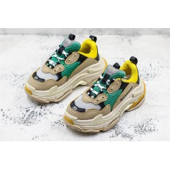 KID'S BALENCIAGA TRIPLE S 17W YELLOW GREEN