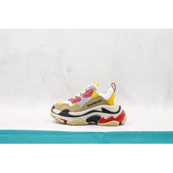 KID'S BALENCIAGA TRIPLE S WHITE PINK YELLOW