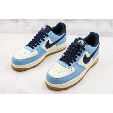 NIKE AIR FORCE 1 LOW 07 PRM BLACK WHITE BLUE 748981-402