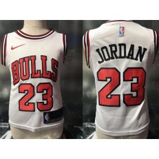 Chicago Bulls #23 Michael Jordan White Nike Toddler Jersey