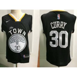 Golden State Warrior #30 Stephen Curry Black Nike Toddler Jersey