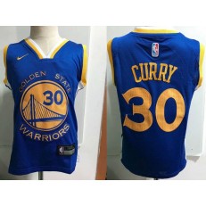 Golden State Warrior #30 Stephen Curry Blue Nike Toddler Jersey