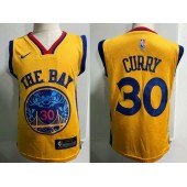 Golden State Warrior #30 Stephen Curry Yellow Nike Toddler Jersey