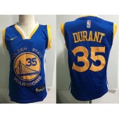 Golden State Warrior #35 Kevin Durant Blue Nike Toddler Jersey