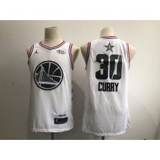 Golden State Warriors #30 Stephen Curry White 2019 NBA All-Star Game Jordan Brand Swingman Jersey