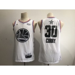 Golden State Warriors #30 Stephen Curry White 2019 NBA All-Star Game Jordan Brand Swingman Jersey