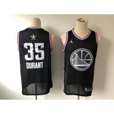 Golden State Warriors #35 Kevin Durant Black 2019 NBA All-Star Game Jordan Brand Swingman Jersey